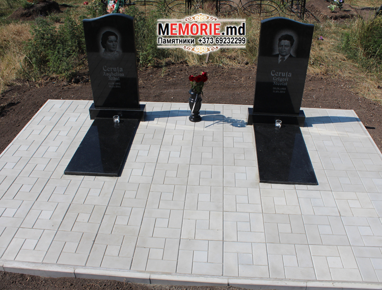 Monumente din granit pe mormant in Moldova