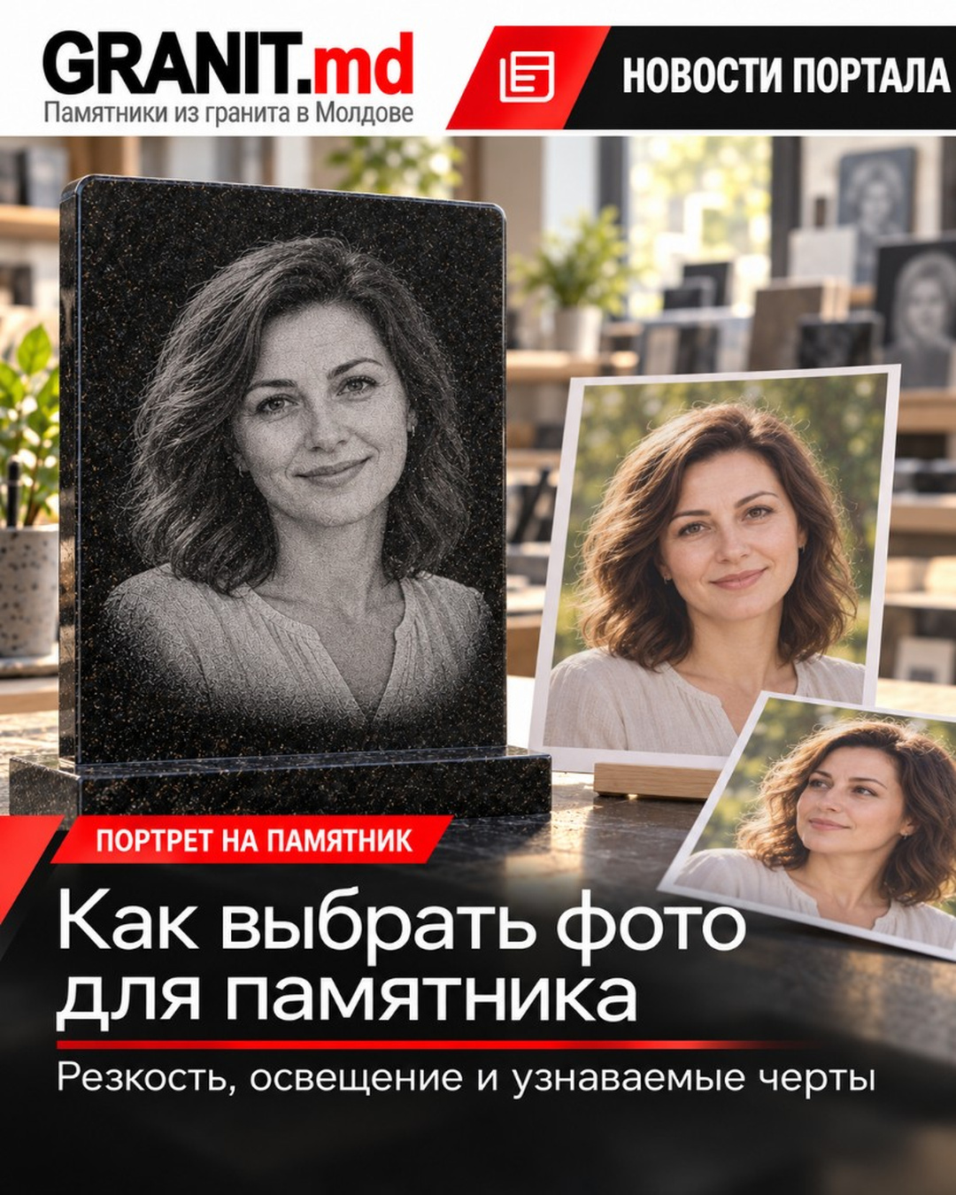Как выбрать фотографию для памятника: что важно для хорошего портрета